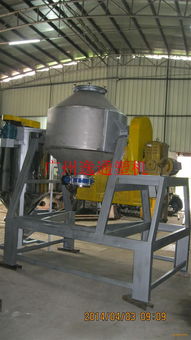 逸通200kg雙錐滾桶混料機(jī) 做工優(yōu)良采用不銹鋼蝶閥放料